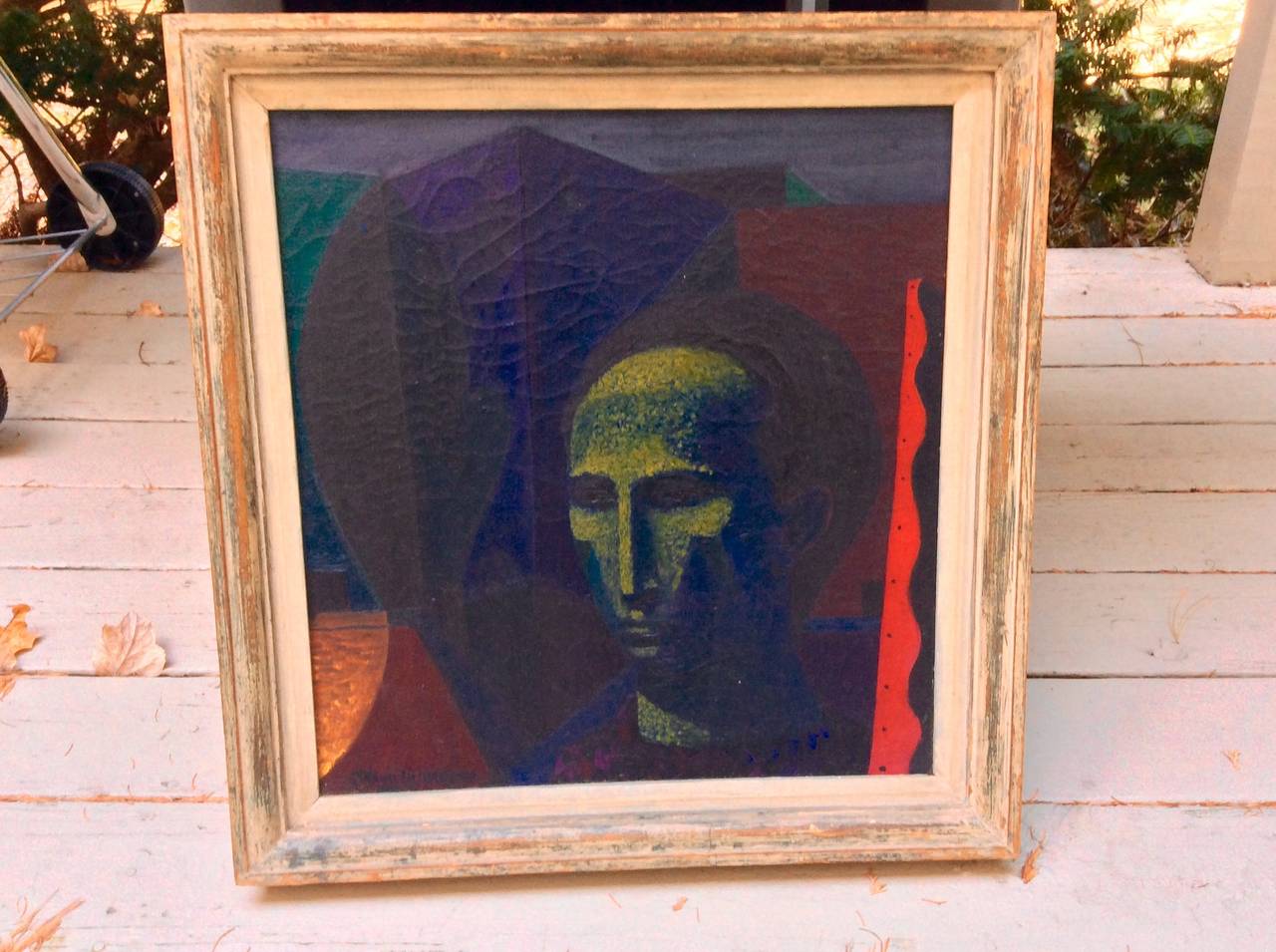 A wonderful oil on canvas by the noted ny artist Stefano Cusumano (1912-1975).  It is signed along the base. 
A biography from askart follows
Stefano Cusumano (1912-1975) was an emerging painter in the first part of the 20th century at a time when
