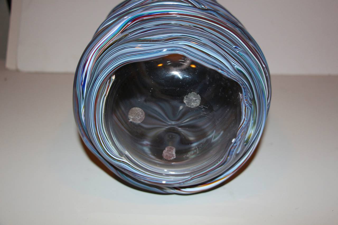 Soffio by Mini Forms Interesting Handmade Vase In Good Condition For Sale In Palm Springs, CA