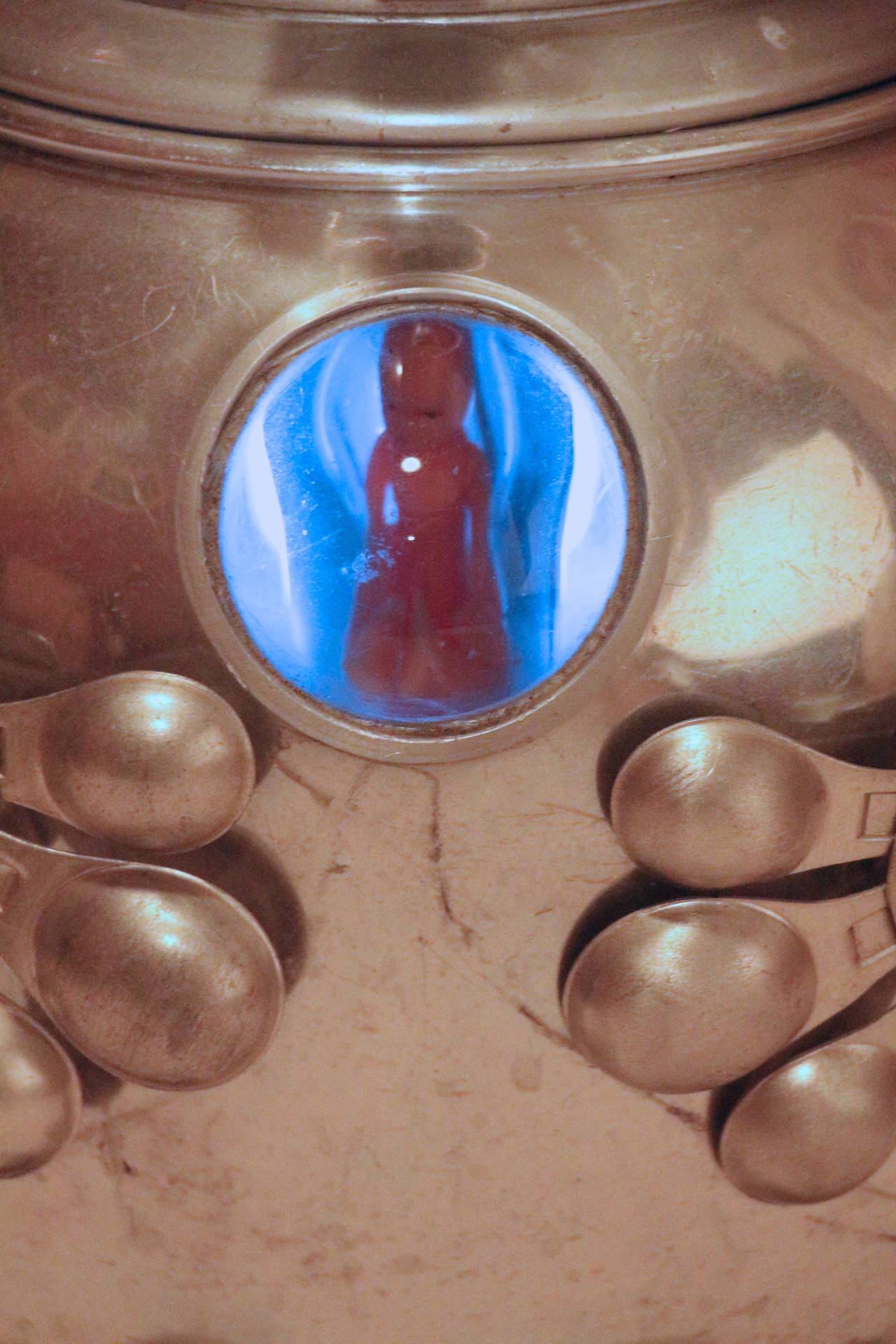 Jim Bauer Light Up Elephant Folk Art Robot