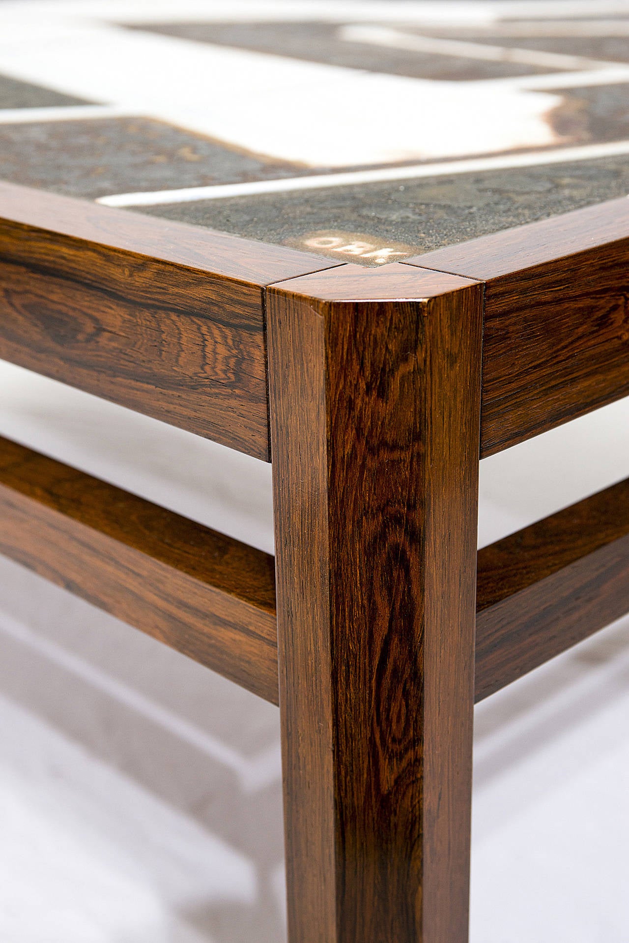 Danish Rosewood Abstract Tile Coffee Table 2
