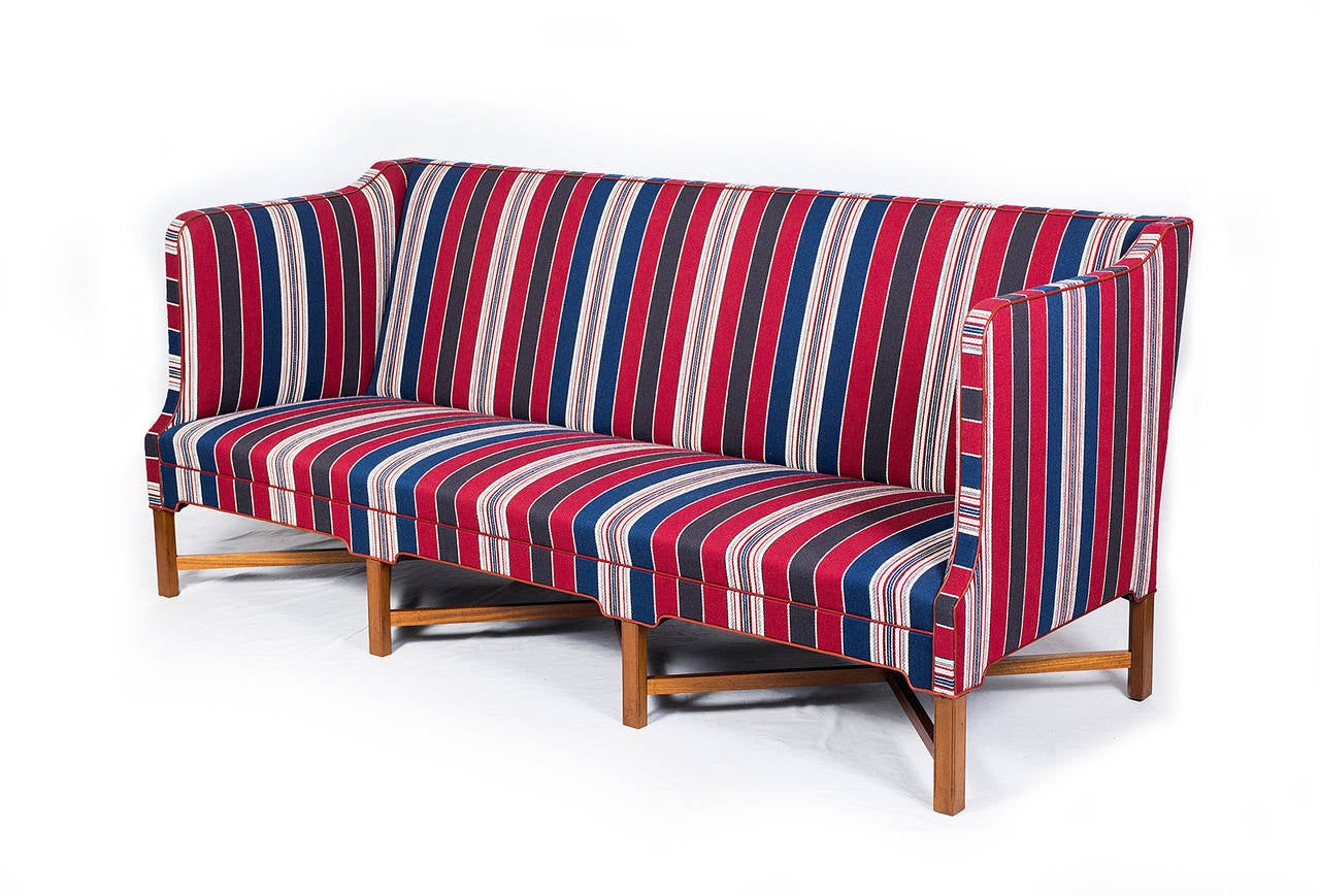 Scandinavian Modern Kaare Klint X-Base Sofa