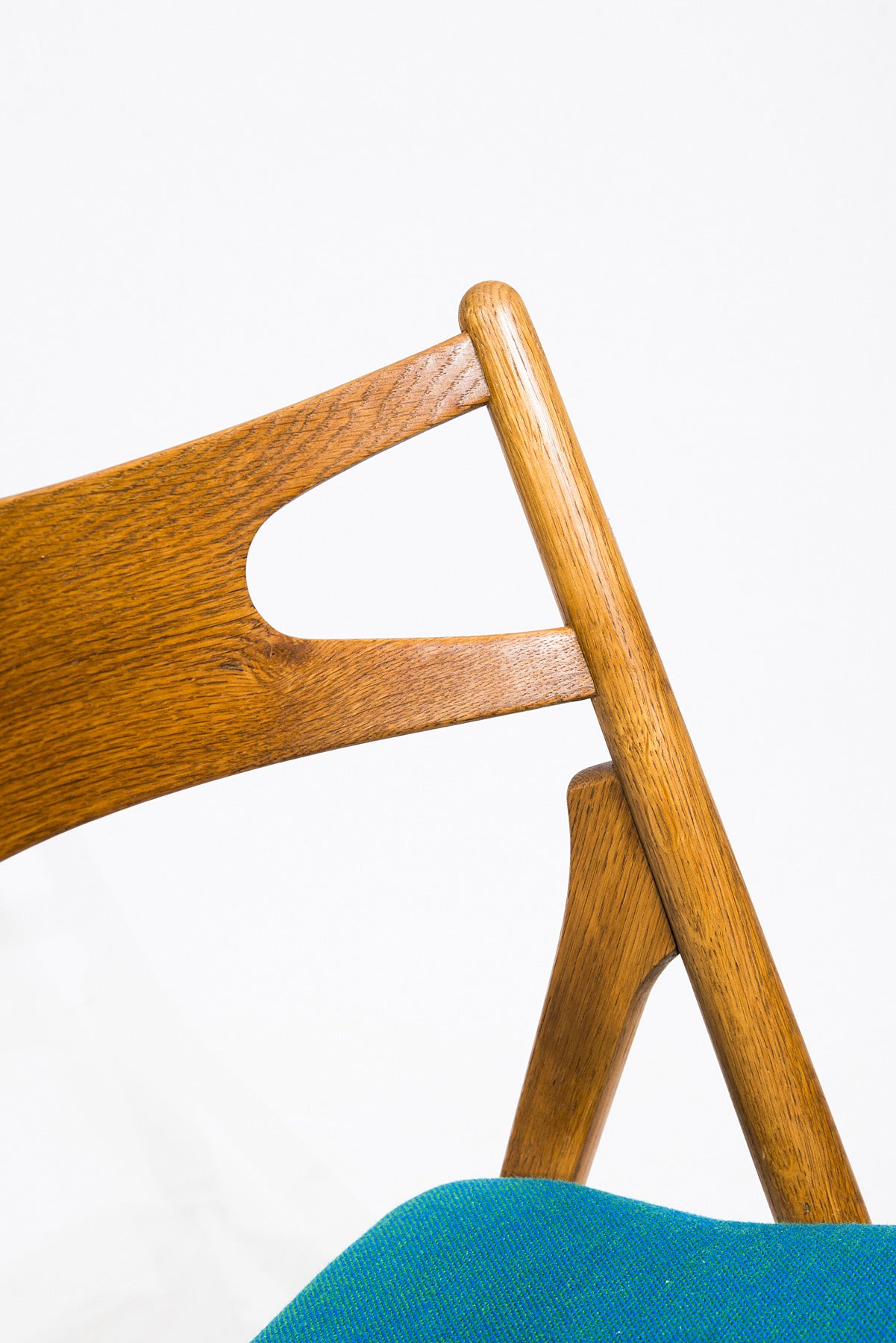 Fabric Set of 12 Hans Wegner CH 29 Dining Chairs