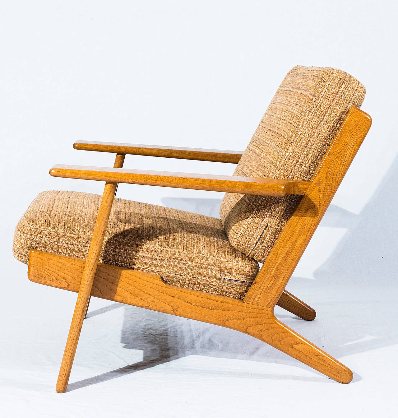 Danish Pair of Hans Wegner GE-290 Lounge Chairs