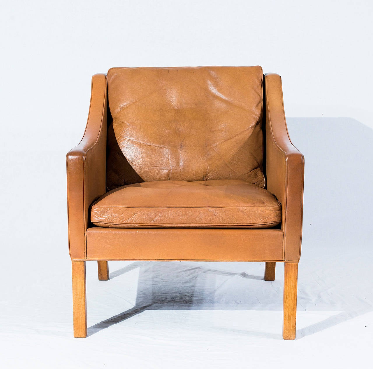 Børge Mogensen Model no. 2207 Leather Lounge Chair Designed in 1963 and Produced by Fredericia Stolefabrik.  Store formerly known as ARTFUL DODGER INC