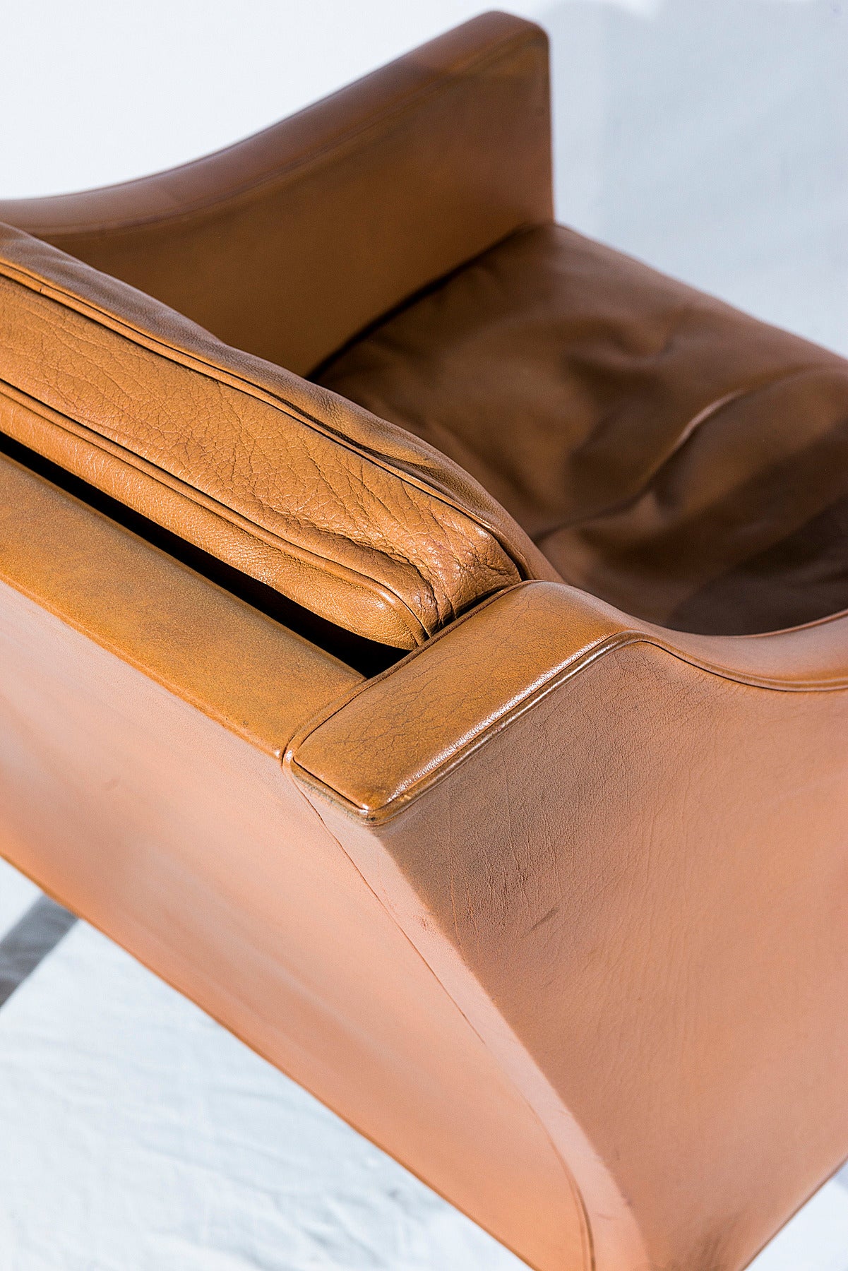 Børge Mogensen Model No. 2207 Leather Lounge Chair 1