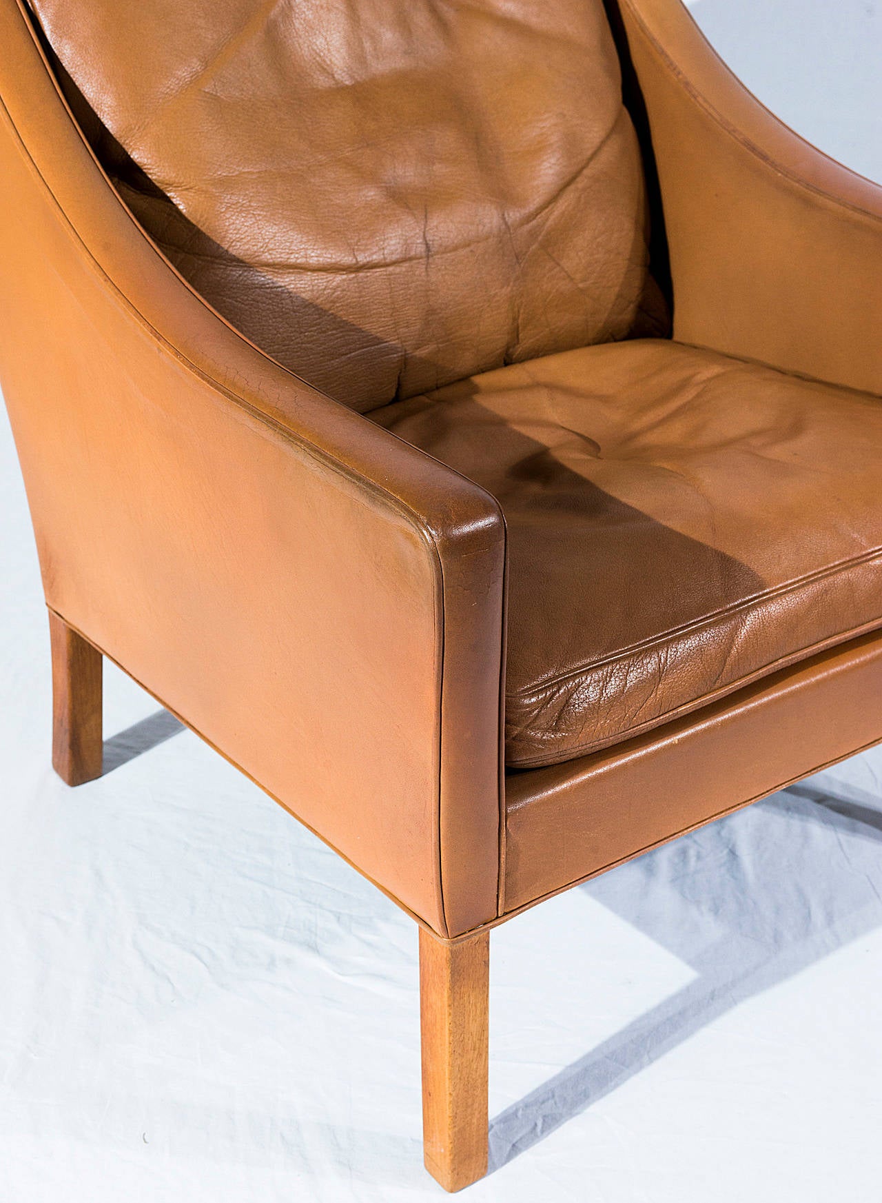 Mid-20th Century Børge Mogensen Model No. 2207 Leather Lounge Chair