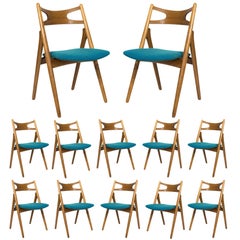 Set of 12 Hans Wegner CH 29 Dining Chairs