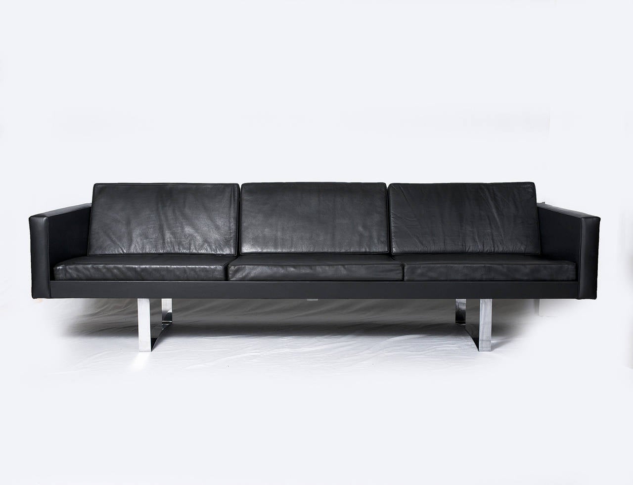 Scandinavian Modern Bodil Kjaer Leather Sofa