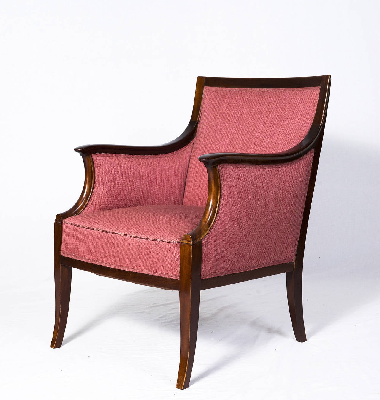 Scandinavian Modern Pair of Frits Henningsen Lounge Chairs For Sale