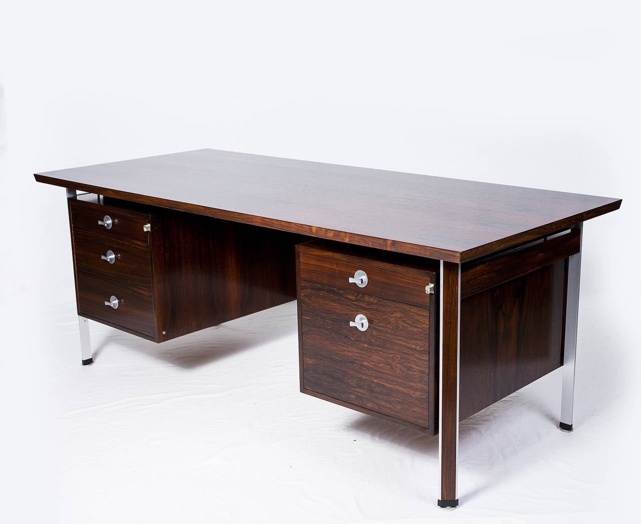 Finn Juhl rosewood Technocrat desk designed in the 1960s and produced by France & Son.   Store formerly known as ARTFUL DODGER INC