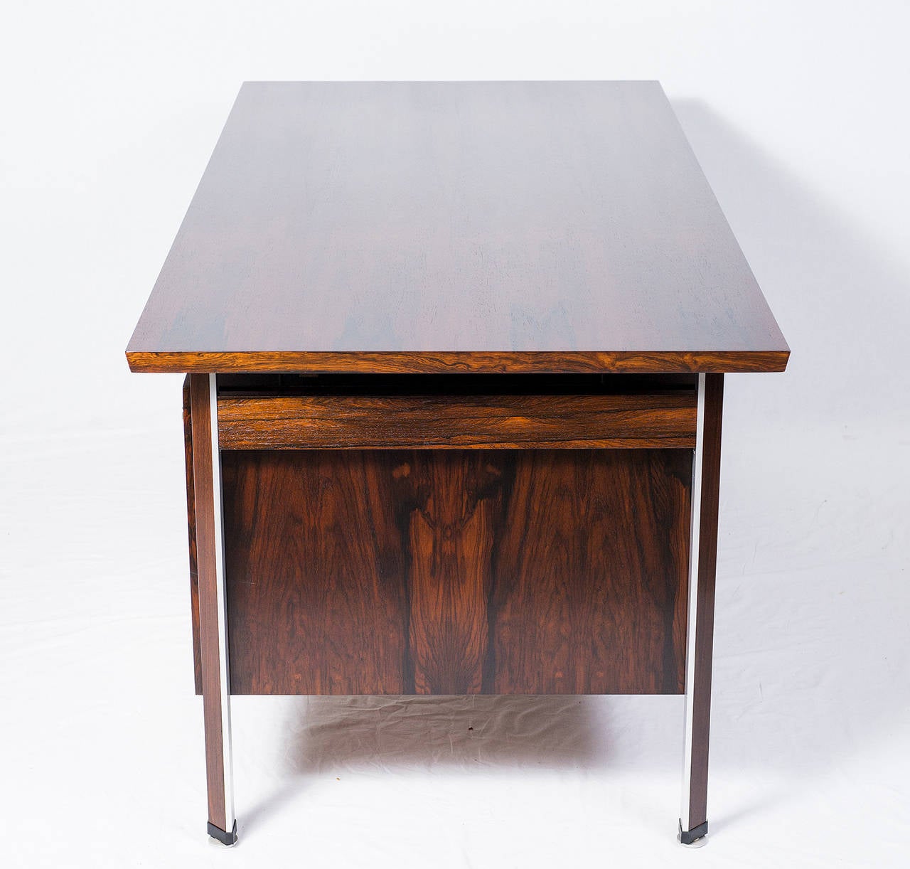 Scandinavian Modern Finn Juhl Rosewood Technocrat Desk
