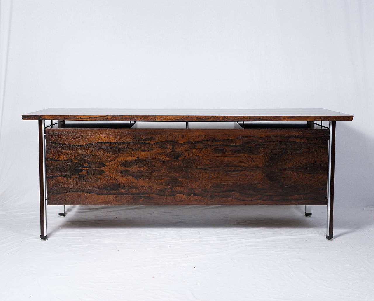 Finn Juhl Rosewood Technocrat Desk In Excellent Condition In Los Angeles, CA