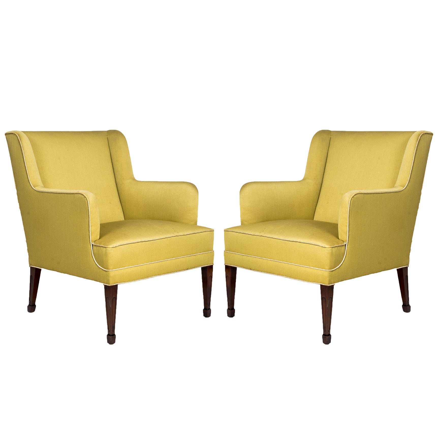 Pair of Frits Henningsen Lounge Chairs