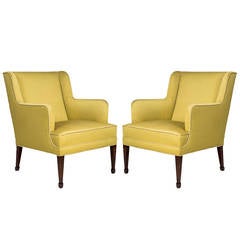 Pair of Frits Henningsen Lounge Chairs 10