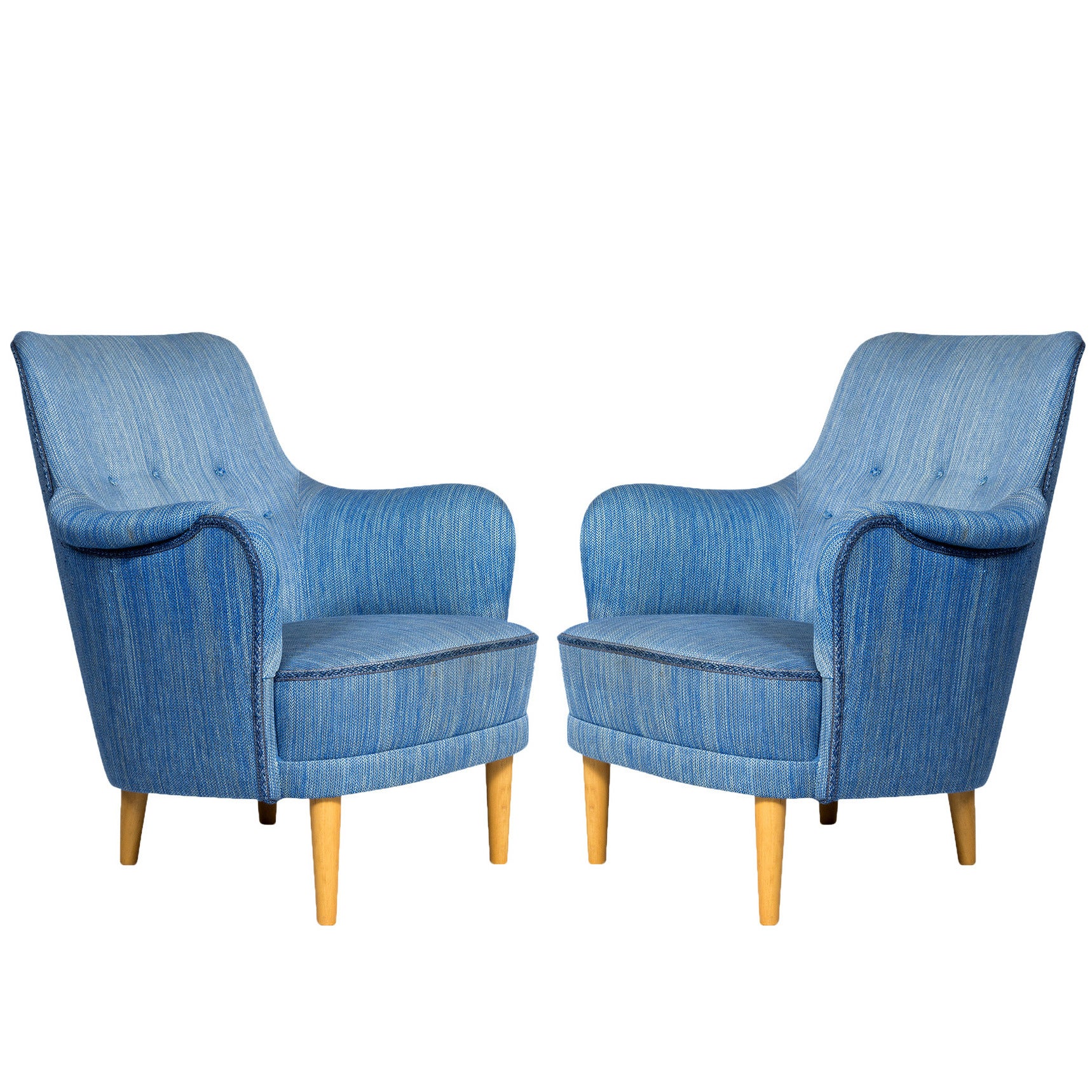 Pair of Carl Malmsten "Samsas" Chairs