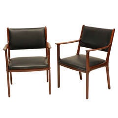 Pair of Ole Wanscher Arm Chairs