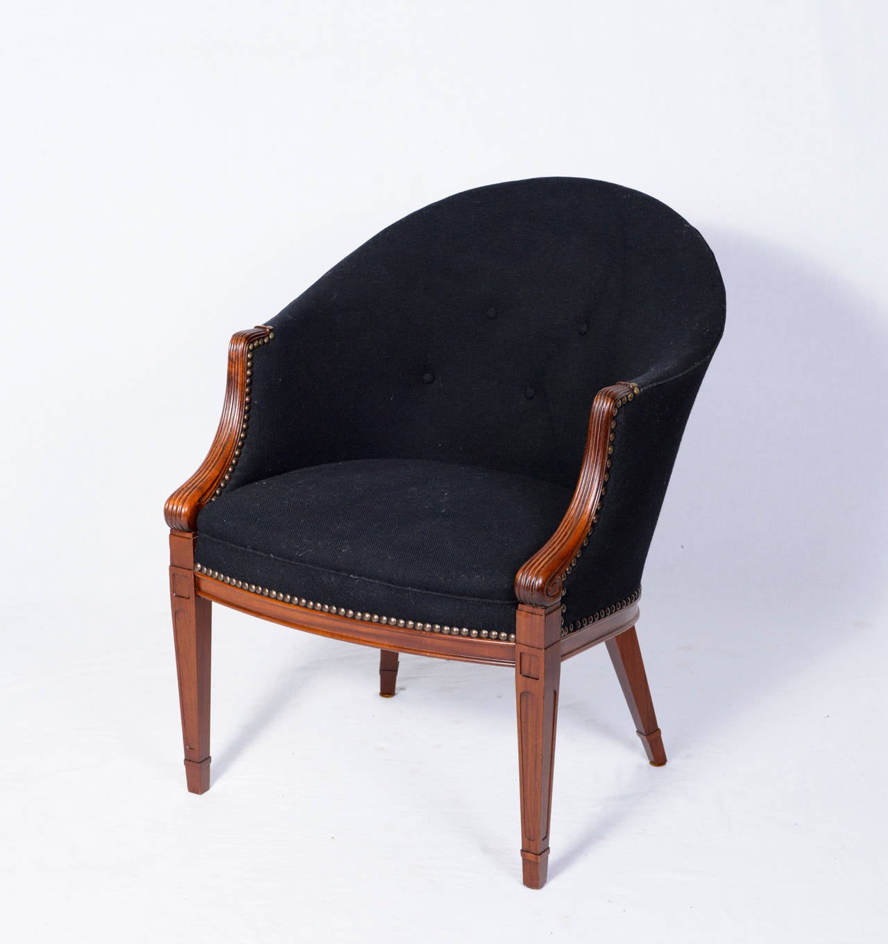 Danish Pair of Frits Henningsen Lounge Chairs