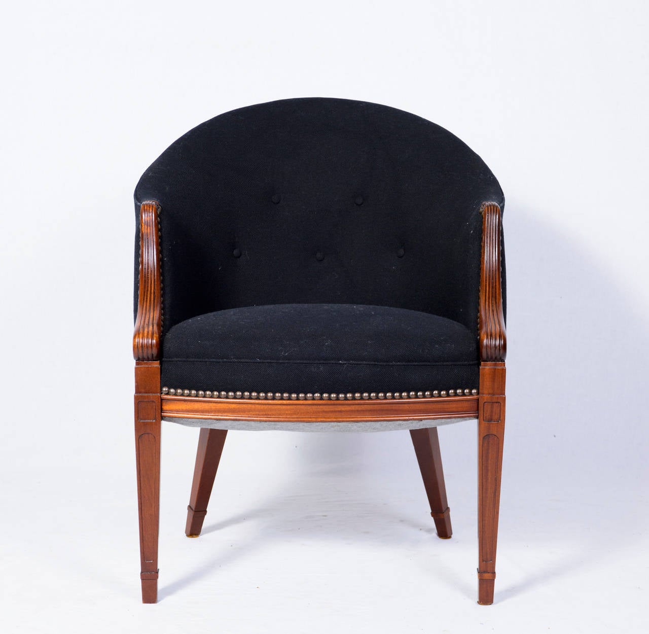 Scandinavian Modern Pair of Frits Henningsen Lounge Chairs