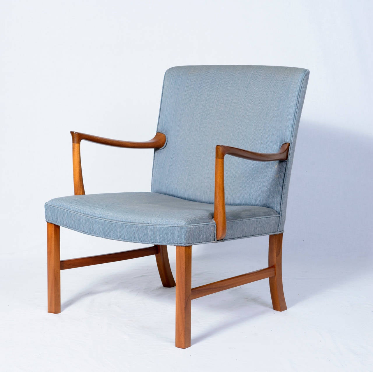 Scandinavian Modern Pair of Ole Wanscher Lounge Chairs