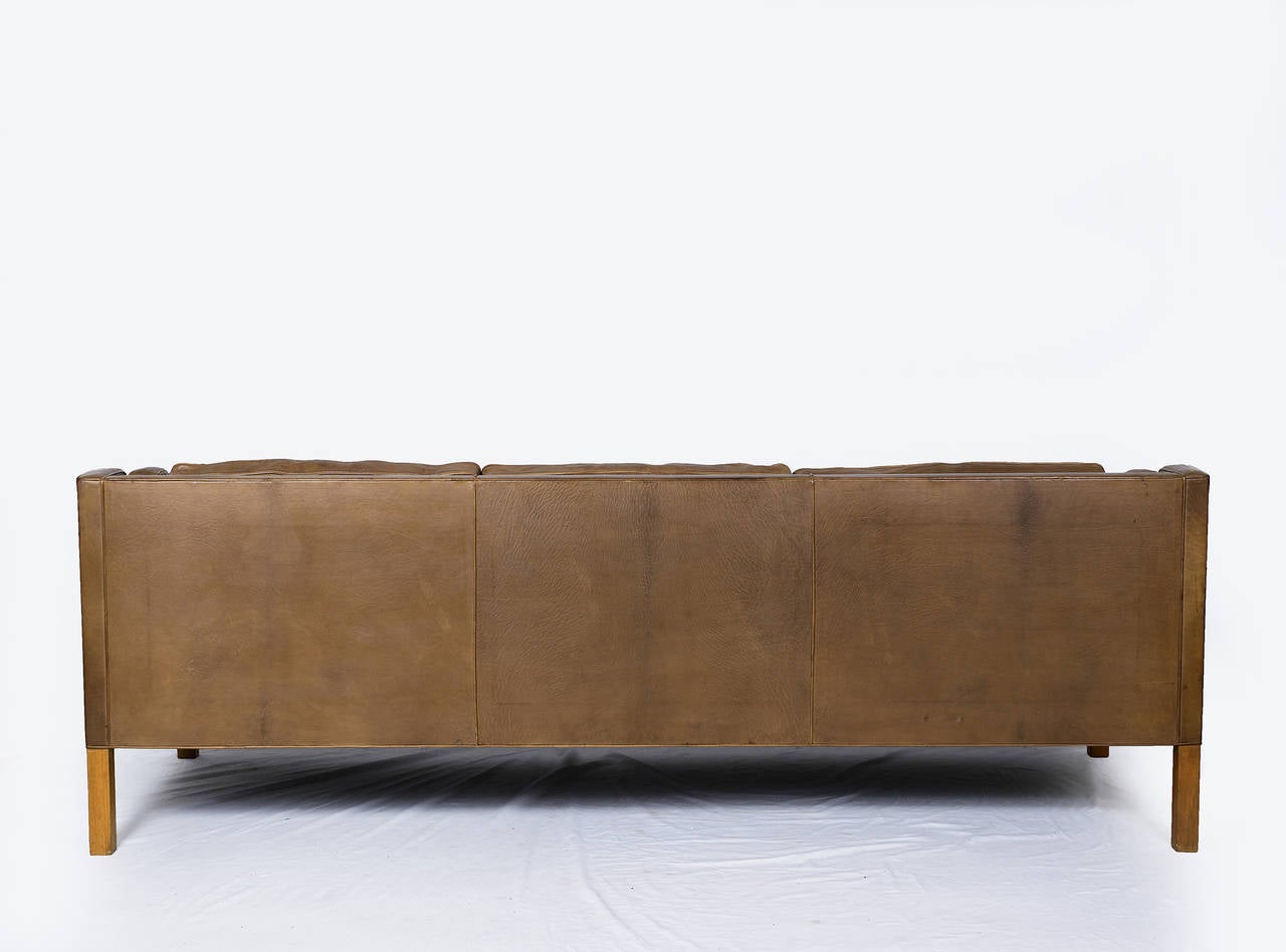Mid-20th Century Borge Mogensen Model #2213 Three-Seat Sofa