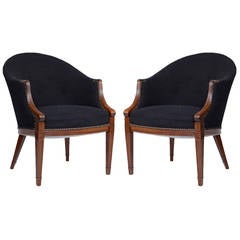 Pair of Frits Henningsen Lounge Chairs 5