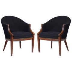 Pair of Frits Henningsen Lounge Chairs