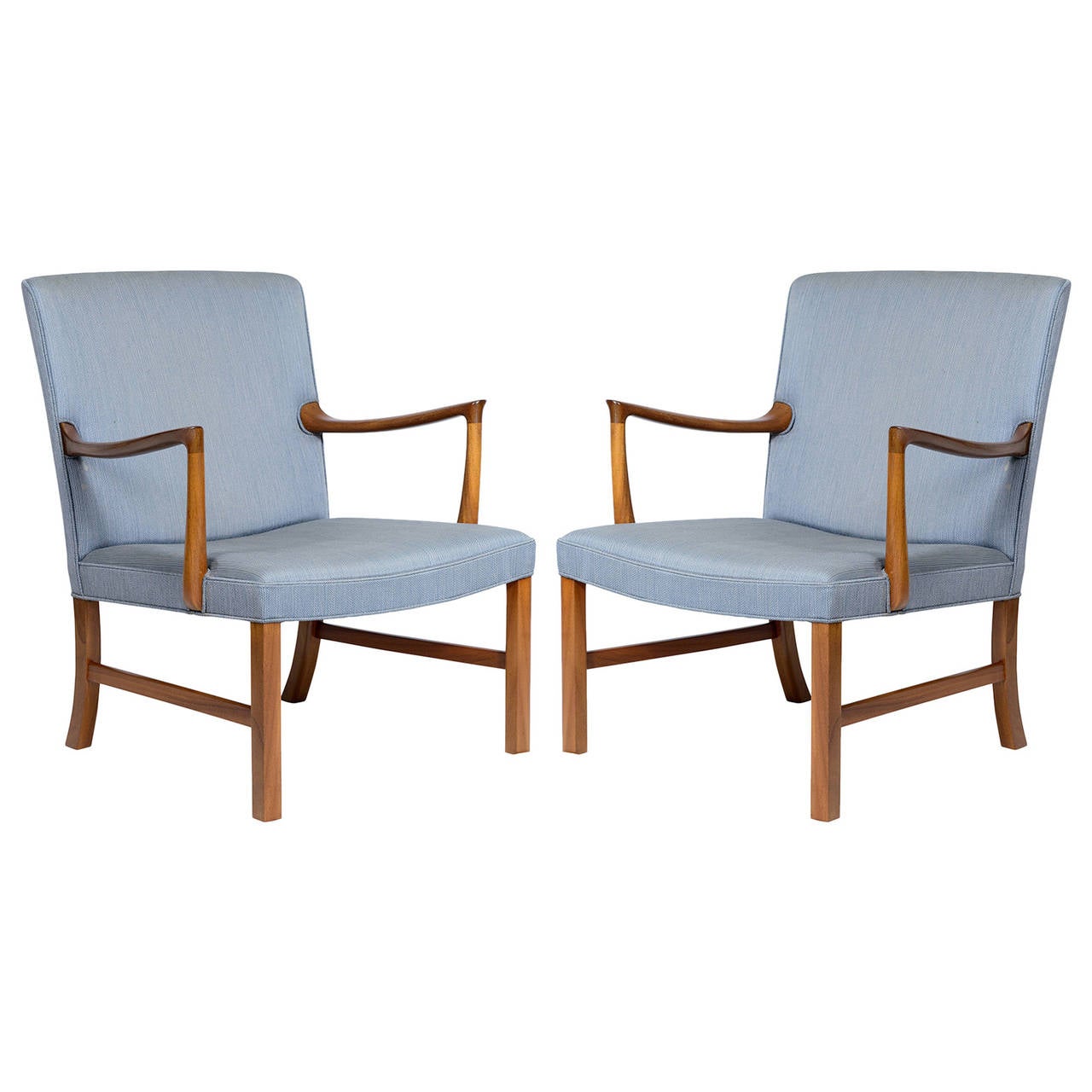 Ole Wanscher lounge chairs, 1950s, offered by Denmark 50