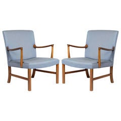Pair of Ole Wanscher Lounge Chairs 9