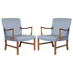 Pair of Ole Wanscher Lounge Chairs