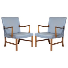 Pair of Ole Wanscher Lounge Chairs