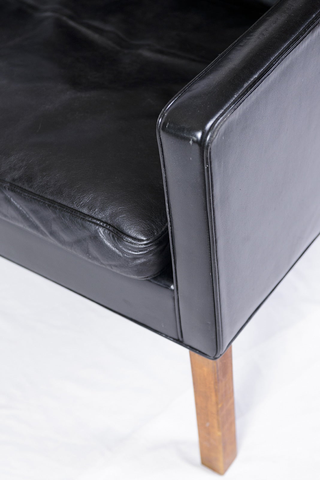 Børge Mogensen Model #2209 Three-Seat Leather Sofa 1