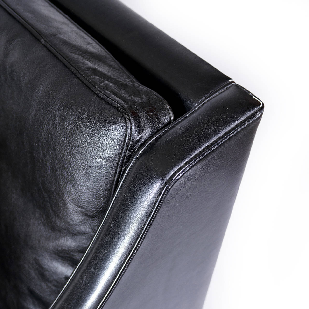 Børge Mogensen Model #2209 Three-Seat Leather Sofa 2