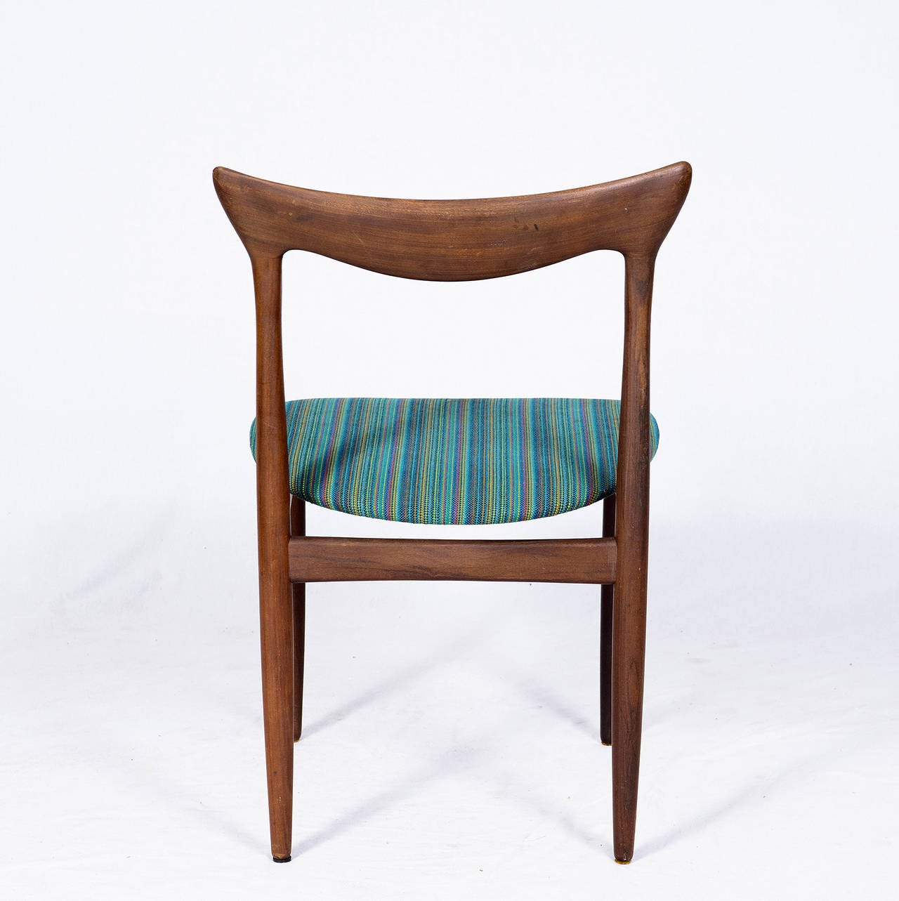 Fabric Set of Four Danish Dining Chairs For Sale