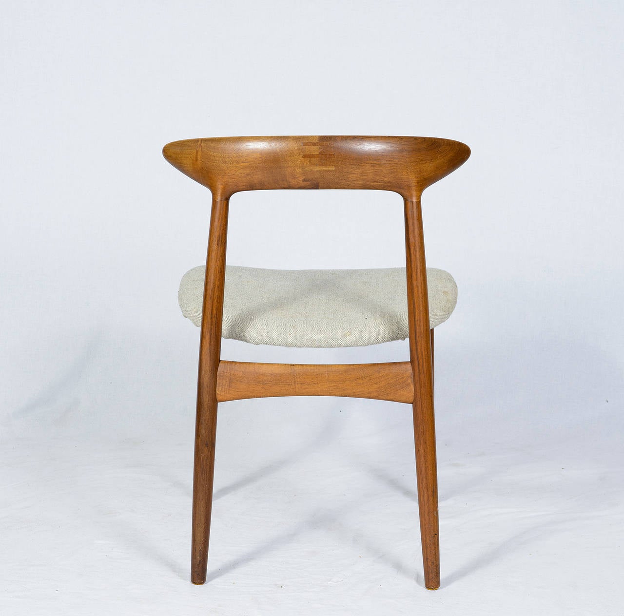 Fabric Set of Four Danish Dining Chairs