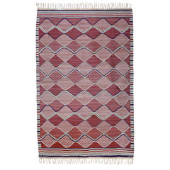 Vintage Barbro Nilsson Flat-Weave Swedish Carpet for Marta Maas-Fjetterström 4