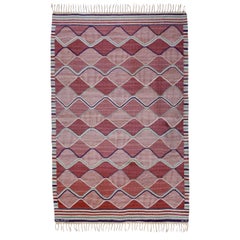 Vintage Barbro Nilsson Flat-Weave Swedish Carpet for Marta Maas-Fjetterström