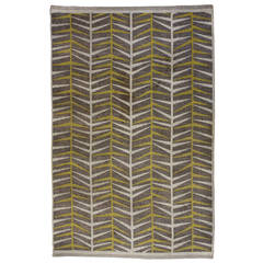 Vintage Ingrid Dessau Flat-Weave Swedish Carpet 6