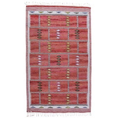 Schwedischer Flachgewebe-Teppich im Vintage-Stil von Carl Dagel