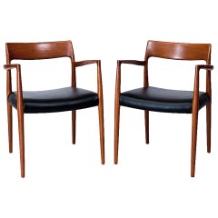 Pair of Niels Moller Arm Chairs