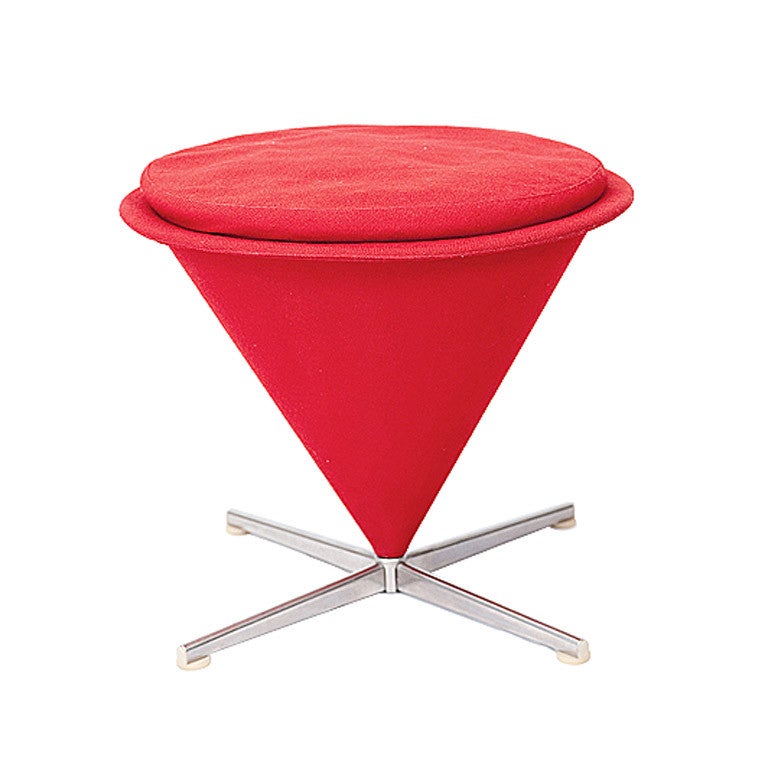 Verner Panton Low Cone Stool For Sale