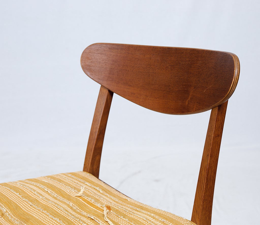 Mid-20th Century Set of 4 Danish Dining Chairs