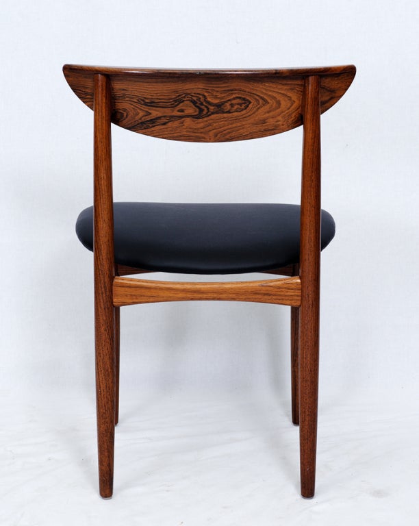 Mid-20th Century Set of 6 Rosewood Dining Chairs