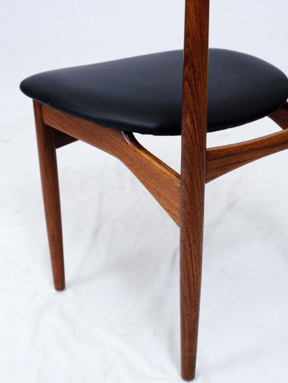 Set of 6 Rosewood Dining Chairs 2