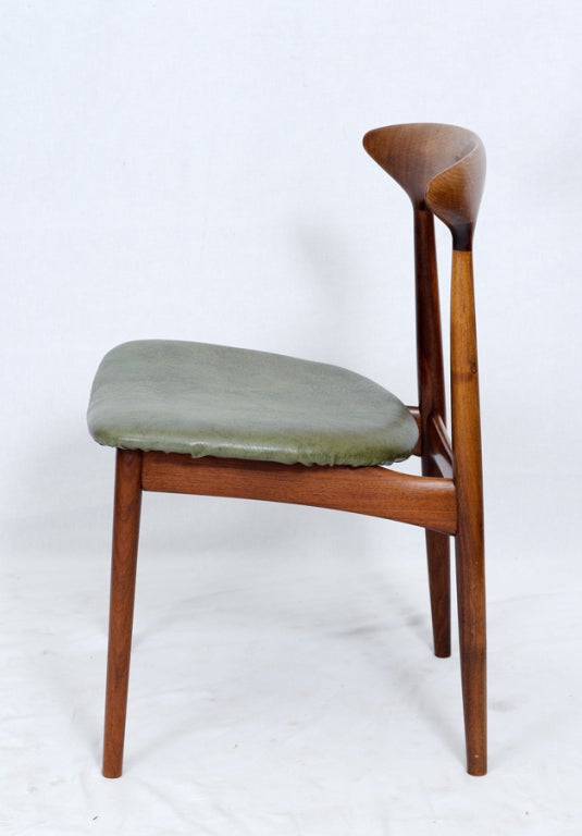 Danish Set of 6 H. W. Klein Dining Chairs