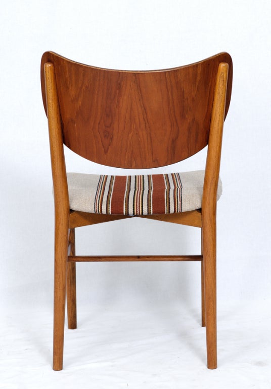 Set of 4 Eva & Niels Koppell Dining Chairs In Excellent Condition In Los Angeles, CA