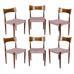 Set of 6 Rosewood Christian Linneberg Chairs
