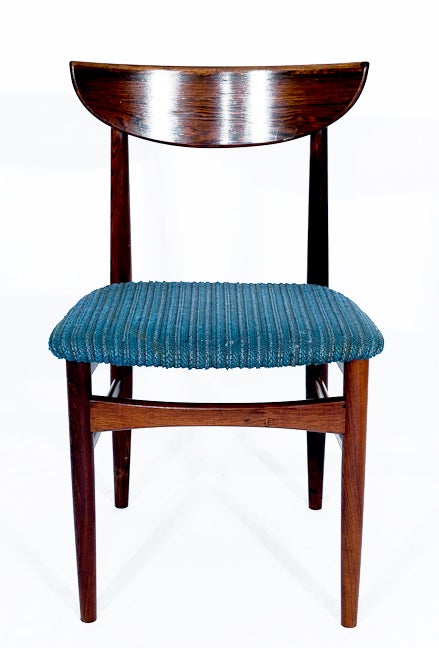 Set of 4 Rosewood Dining Chairs.  Store formerly known as ARTFUL DODGER INC