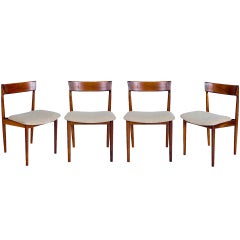 SET of 4 ROSEWOOD ROSENGREN HANSEN DINING CHAIRS 1