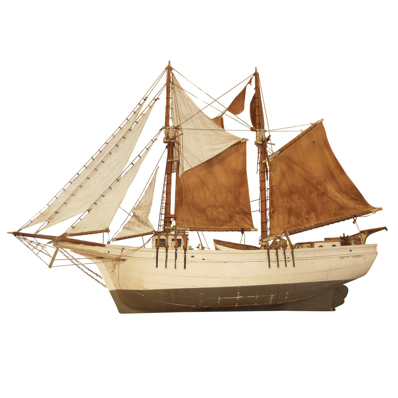 Huge Vintage Boat Model