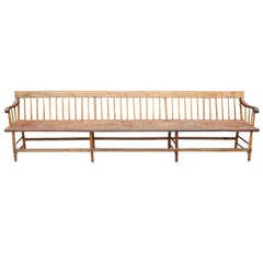 Long Simple Vintage Bench